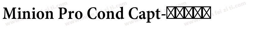 Minion Pro Cond Capt字体转换